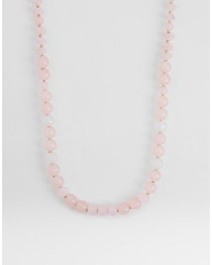 Accessorize Collar Con Cuentas Lydia De - Blanco