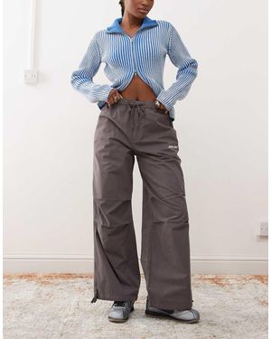 Santa Cruz Pantaloni Stile Parachute Marroni Con Coulisse - Blu