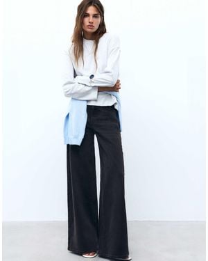 Pull&Bear Jean super large - Bleu