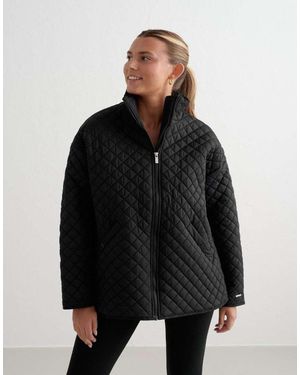 Aim'n Oversized Quilted Jacket - Black