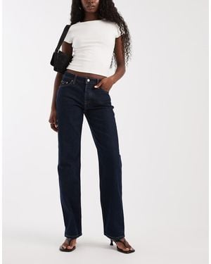 Tommy Hilfiger Vaqueros Rectos De Talle Bajo Sophie En Azul Oscuro-Azul Marino
