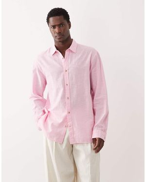 Jack & Jones Linen Blend Shirt - Pink