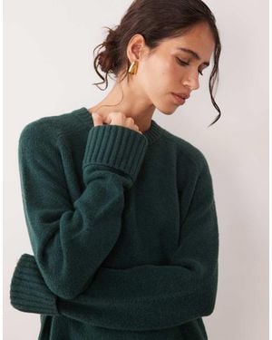 Abercrombie & Fitch Knitted Crew Neck Jumper - Green