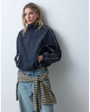 ASOS Oversized Track Jacket - Blue