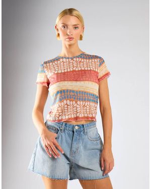 Glamorous Ripped Denim Shorts - Blue