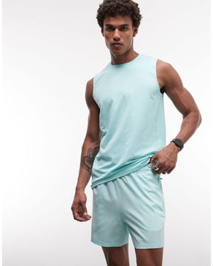4505 Icon 13cm Quick Dry Training Shorts With Zip Pockets - Blue