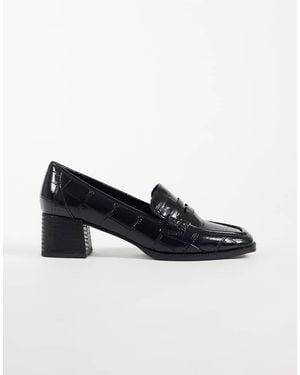 ASOS Speed Loafers Met Middelhoge Hak - Zwart