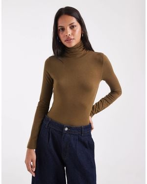ASOS Soft Turtle Neck Long Sleeve - Blue