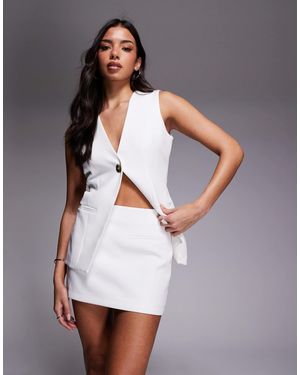 Kaiia – exclusive – eleganter minirock - Weiß