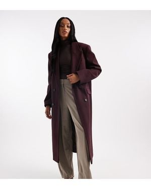 ASOS Asos Design Tall Oversized Dad Coat - Red