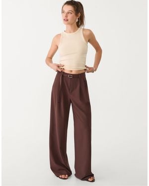 Stradivarius – elegante hose - Braun