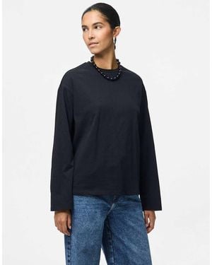 Pieces Long Sleeved Top - Blue