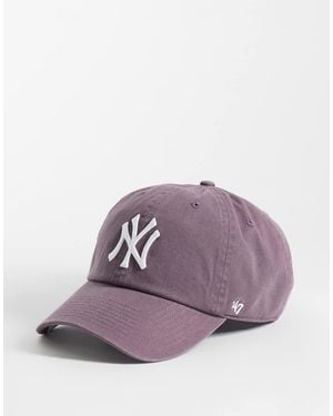 '47 Ny Yankees Clean Up Cap - Purple