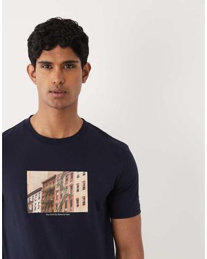 GANT Image Graphic Short Sleeve T-shirt - Blue