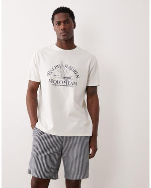 Polo Ralph Lauren Vintage Chest Print T-shirt - Natural