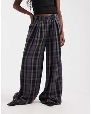 Noisy May High Waist Wide Leg Trouser - Black