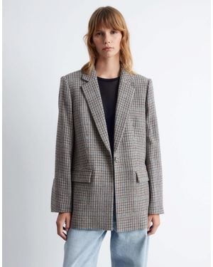 & Other Stories Co-ord Wool Blend Single Breasted Blazer - Gray