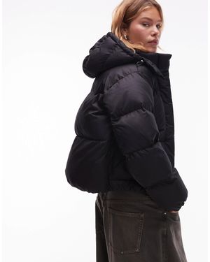 Levi's – kurzer western-puffermantel - Schwarz