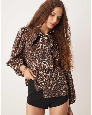 Sister Jane Oversized Shirt Co-Ord - Brown