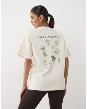 Sweaty Betty British Heritage Graphic T-shirt - Natural