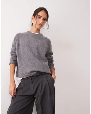 ARKET Wool Crew Neck Sweater - Gray
