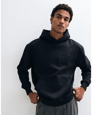 Threadbare Classic Relaxed Fit Hoodie - Blue
