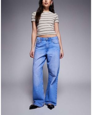 River Island Relaxed Straight Leg Jean - Blue