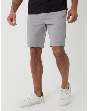 Threadbare Elasticated Waist Stretch Chino Shorts - Grey