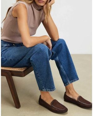 River Island Mesh Loafers - Blue