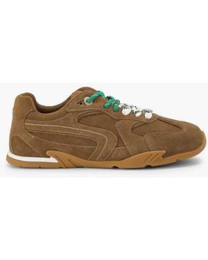 KG by Kurt Geiger Lather Trainers - Brown