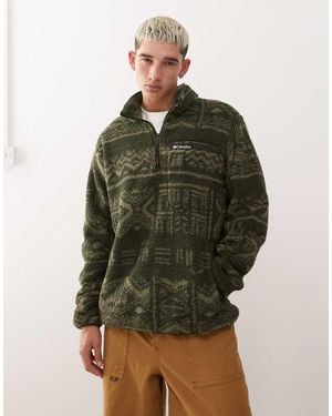 Columbia rugged Ridge High Pile Half Zip Fleece - Green