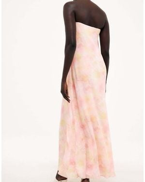 NA-KD Plisse Maxi Tube Dress - Pink