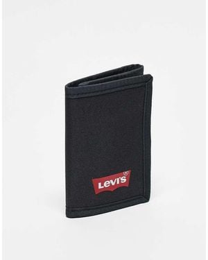 Levi's Portemonnee Met Rood Vleermuislogo - Zwart