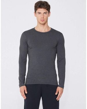 Tezenis Long-Sleeve Round-Neck Thermal Top - Blue