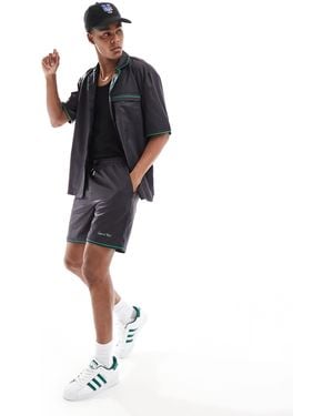 Liquor N Poker Co-Ord Short With Fruit Print - Black