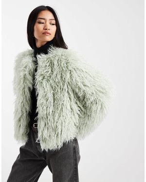 New Look Manteau en fausse fourrure - clair - Vert