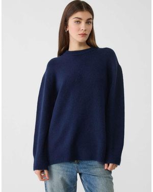 Stradivarius Zachte Gebreide Sweater - Blauw