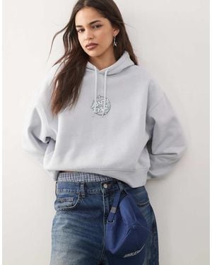Santa Cruz Offshore Dot Cropped Hoodie - Grey