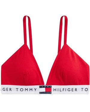 Tommy Hilfiger Triangle Bralette - Red