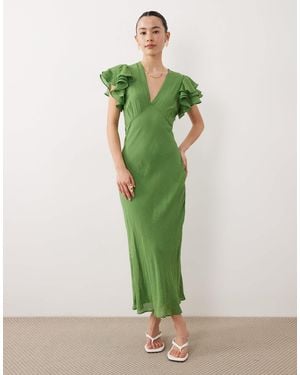 Nobody's Child Petite Layla Midi Dress - Green