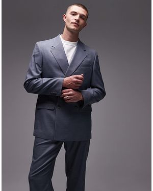 TOPMAN Relaxed Suit Jacket - Blue
