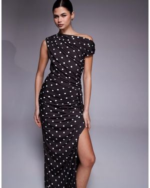 TFNC London One Off Shoulder Maxi Dress - Blue