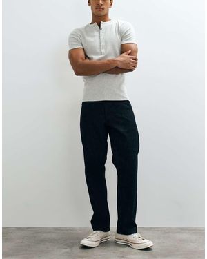 ASOS Premium Selvage Straight Jeans - Grey