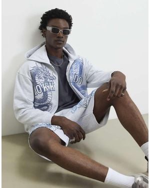 River Island Oversized Fit Hokkaido Hoodie - Grey