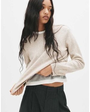 Pull&Bear Soft Touch Jumper - Natural