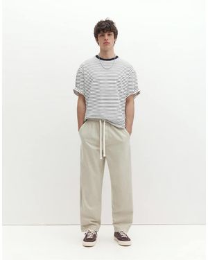 Pull&Bear baggy jogger Trousers - White