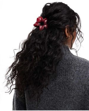 Accessorize Pinza Per Capelli Bordeaux Con Fiore Tropicale - Nero