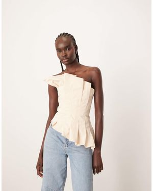 ARRANGE Sculpted Bandeau Top - Natural