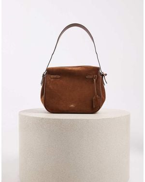 Polo Ralph Lauren Large Suede Bag - Brown