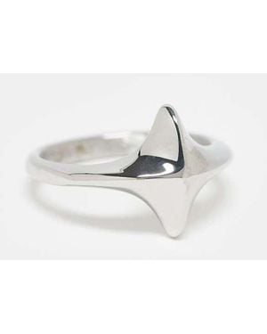 ASOS Waterproof Stainless Steel Star Ring - White